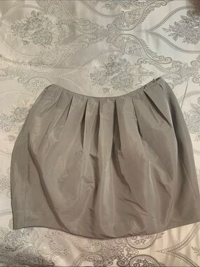 H&M Light Taupe Pleated Circle Skirt